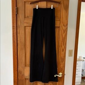 Black High-Waisted Flare Pants